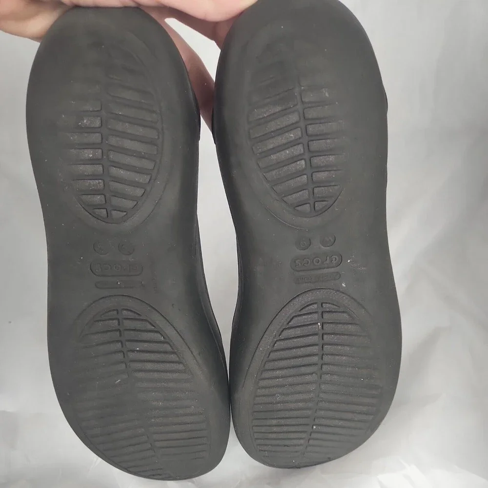 Crocs Womens 9WKadee Slingback Heel Strap Slip On Shoes  Closed Toe Comfort Cute